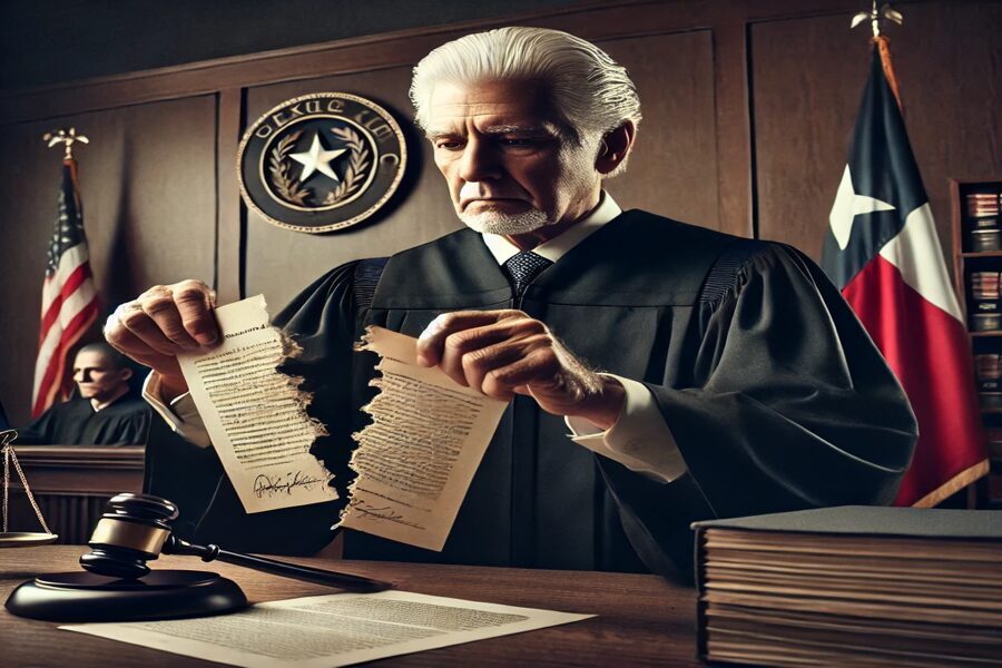 Texas_Judge_Tearing_Injunction Texas_Judge_Tearing_Injunction